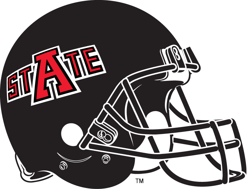 Arkansas State Red Wolves 2008-Pres Helmet Logo v2 diy DTF decal sticker